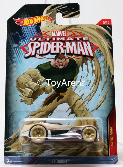 Hot Wheels Marvel Ultimate Spider-Man 2015 Ettorium 1/64 Rare Die-Cast 1