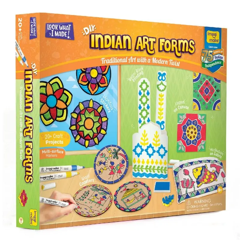 Imagimake Diy Indian Art Forms Craft Kit | 20+ Craft Projects 1
