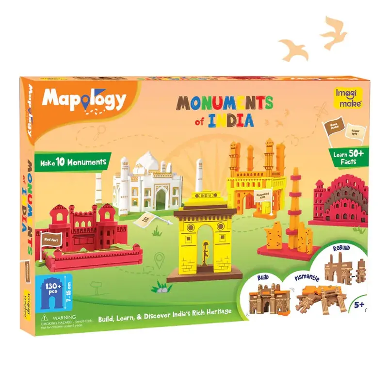 Imagimake Mapology Monuments Of India 3D Puzzle | 130+ Pieces Model Making 1