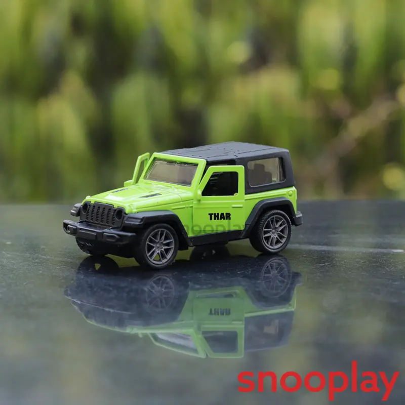 Jeep Pullback Diecast Car With Openable Doors | 1:36 Scale | Assorted Colors (7 Years Till Grown Ups) 1