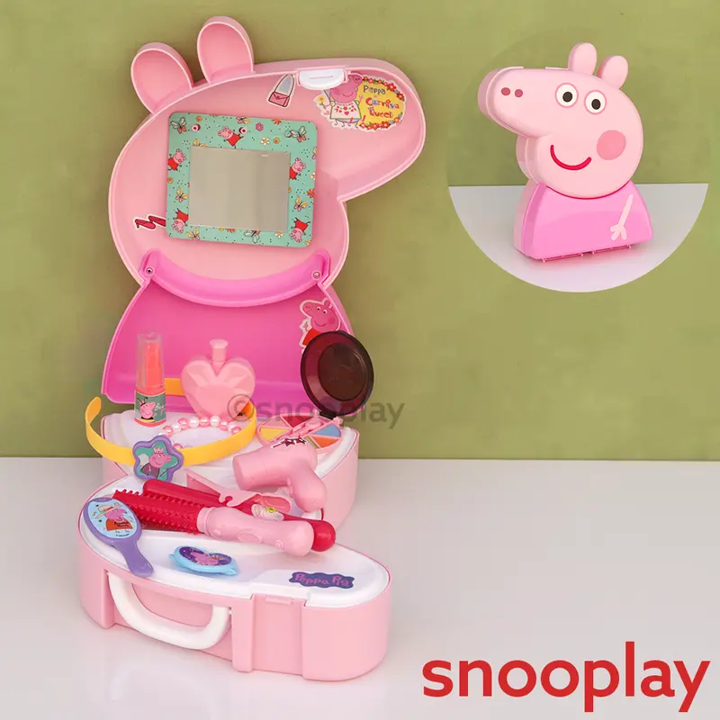 Karma Solutions Original Licensed Peppa Pig Backpack Beauty Set With Accessories - 16 Pieces (3-6 Years) 1
