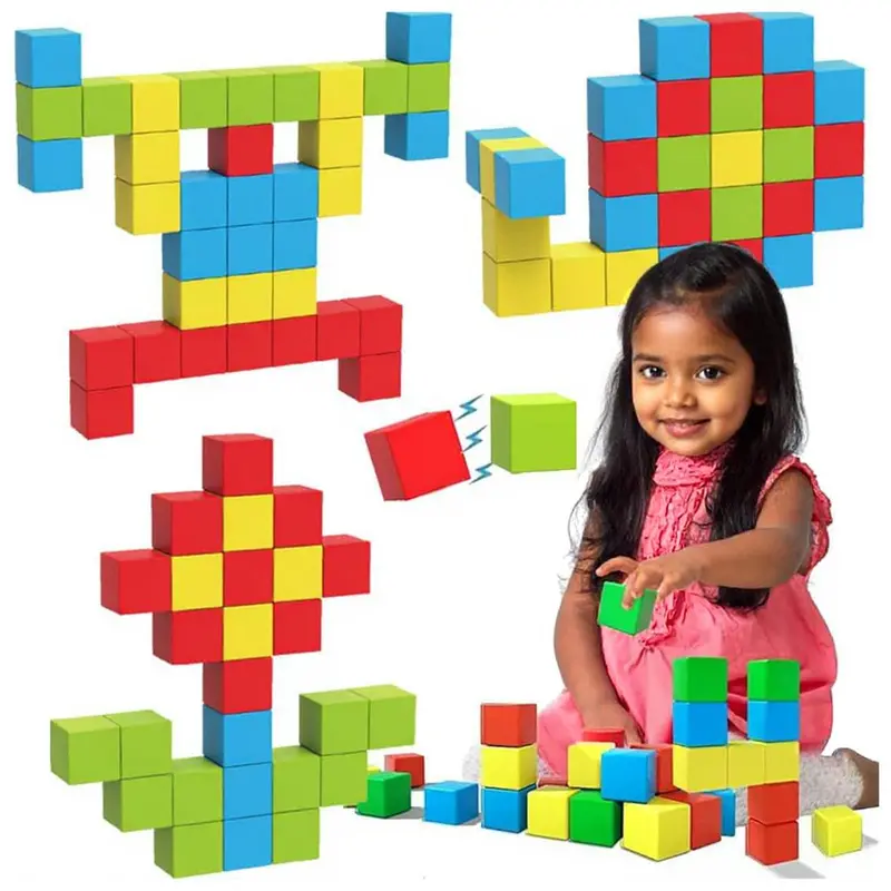 Kidology Magnetic Building Blocks Set - 32 Pieces 1