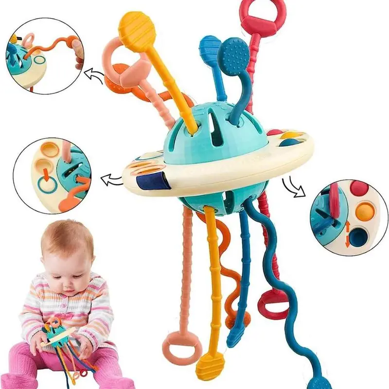 Kidology New Octopus Silicone Pulling Toy 1