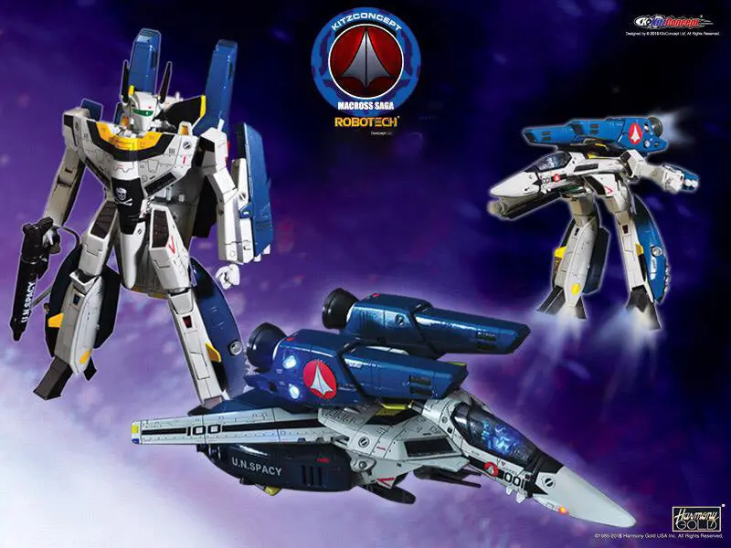 Kitz Concept 1/72 Macross Robotech Vf-1S Fast Pack Armor Fighter Action Figure 1