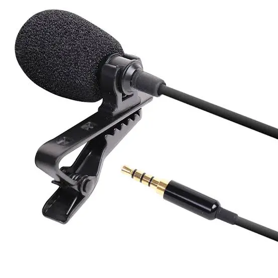 Lavalier 5 Meter Long Mic For Smart Phones Mobile Pc Laptop Pro Wired Mic 3.5Mm Microphone Collar For Voice Recording Lapel Mic For Dslr Recorder 1