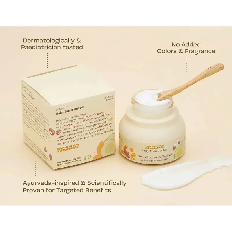 Maate Baby Face Butter - Skin Protection | Deep Hydration - 50 Gm 1