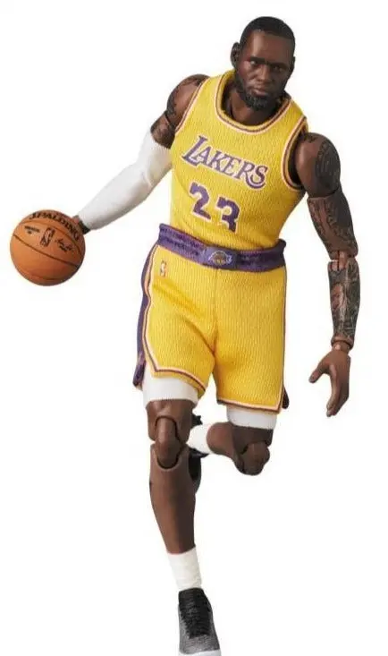 Mafex No. 127 Lebron James Los Angeles Lakers Nba Action Figure 1