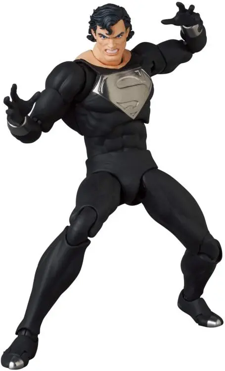 Mafex No. 150 Dc Comics Justice The Return Of Superman Superman (Black Suit) Figure Medicom 1