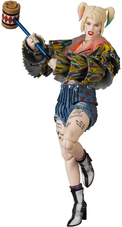 Mafex No. 159 Birds Of Prey And The Fantabulous Emancipation Of One Harley Quinn Action (Caution Tape Jacket Ver.) Action Figure Medicom 1