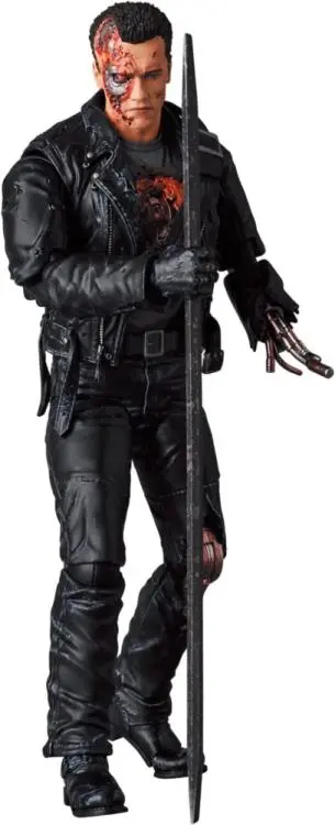Mafex No. 191 Terminator 2: Judgement Day T-800 (Battle Damage Ver.) Action Figure Medicom 1