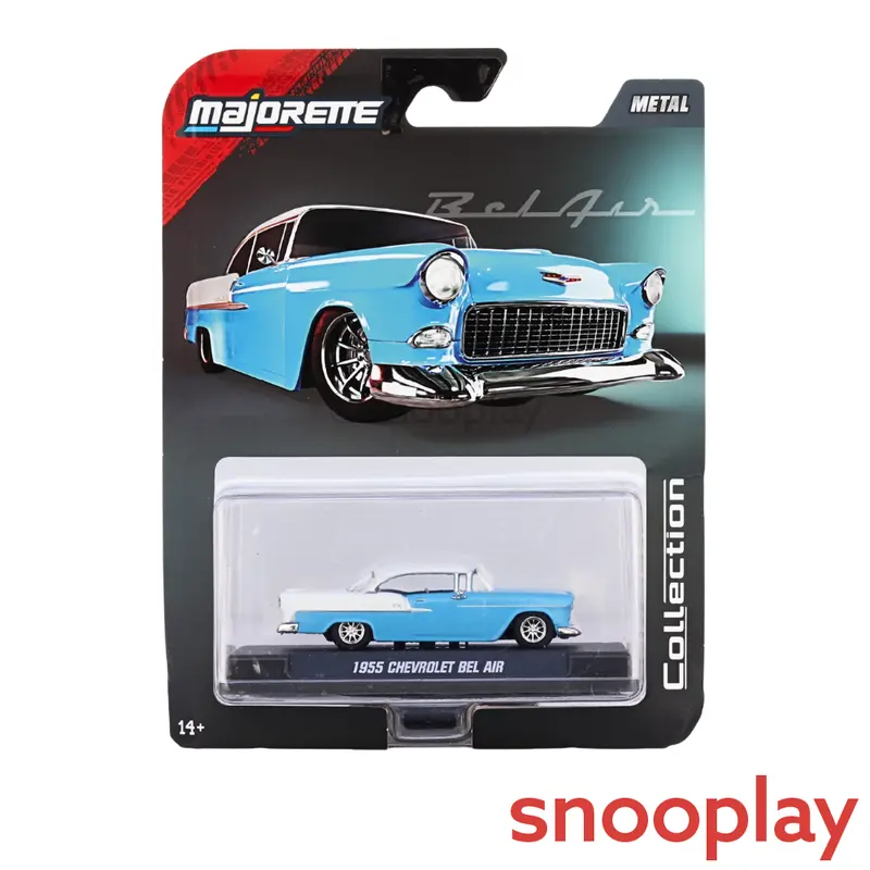Majorette Original 1955 Chevrolet Bel Air Licensed Diecast Car | 1:64 Scale (7 Years Till Grown Ups) 1
