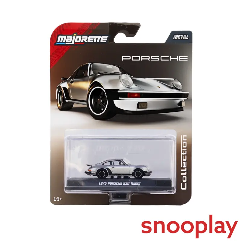 Majorette Original 1975 Porsche 930 Turbo Licensed Diecast Car | 1:64 Scale (7 Years Till Grown Ups) 1