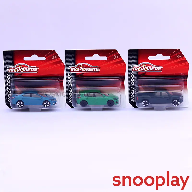 Majorette Set Of 3 Licensed Diecast Cars [Mj-56] - Chevrolet Silverado, Ford Focus St, Toyota Corolla Altis 1