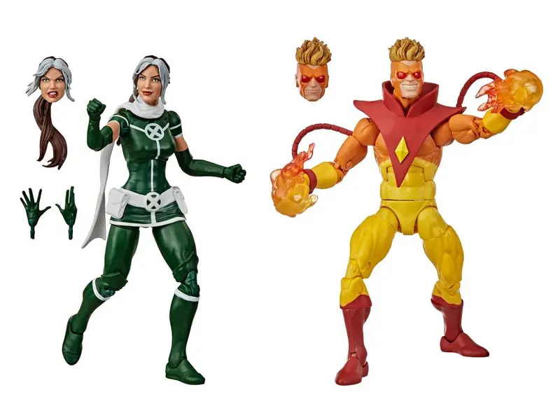 Marvel Legend 20Th Anniversary Rogue And Pyro Action Figure 1