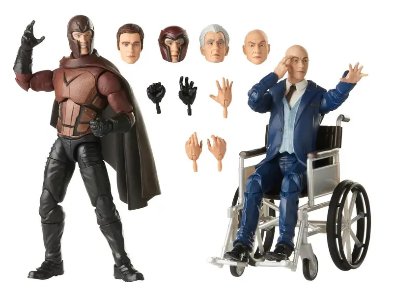 Marvel Legend 20Th Anniversary X-Men 2000 Magneto And Professor X 2 Pack Action Figure Set 1