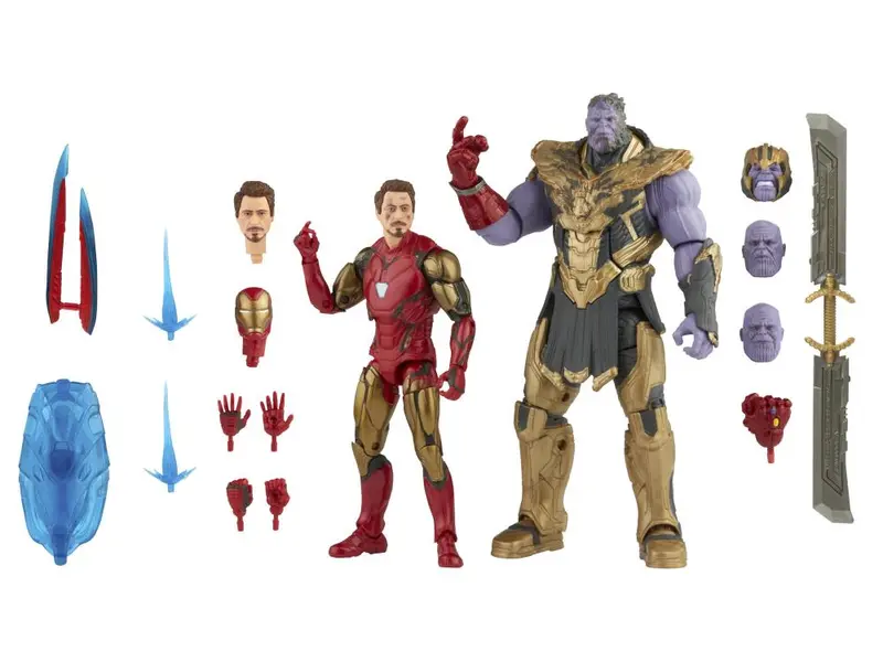 Marvel Legend Avengers Endgame The Infinity Saga Iron Man Mark 85 & Thanos Two-Pack Action Figure 1