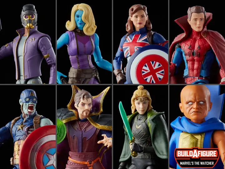 Marvel Legends Disney+ What If...? Wave 1 Set Of 7 (Baf Marvel's The Watcher) Action Figure 1