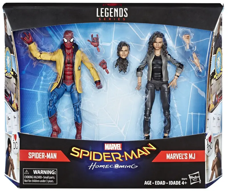 Marvel Legends Spiderman Homecoming Spider-Man & Mj Two Pack Target Exclusive 1