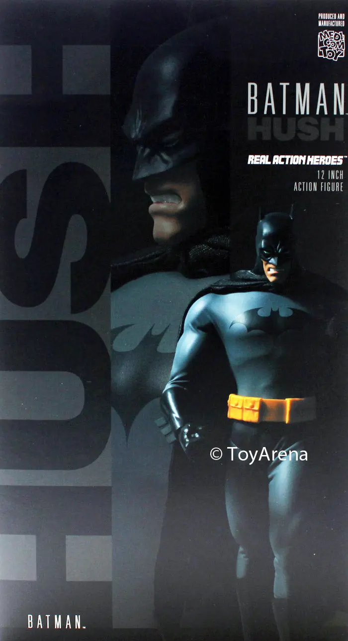 Medicom 1/6 Rah Batman Hush Batman Black Suit Version 12" Real Action Heroes Dc Comics Action Figure 1