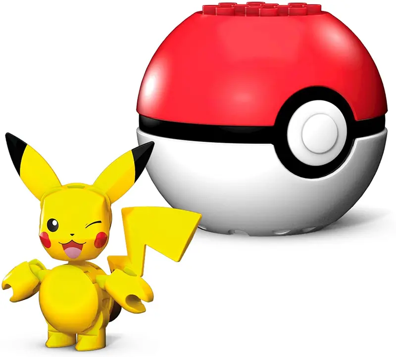 Mega Construx Pokemon Buildable Pikachu Figure & Poke Ball 1