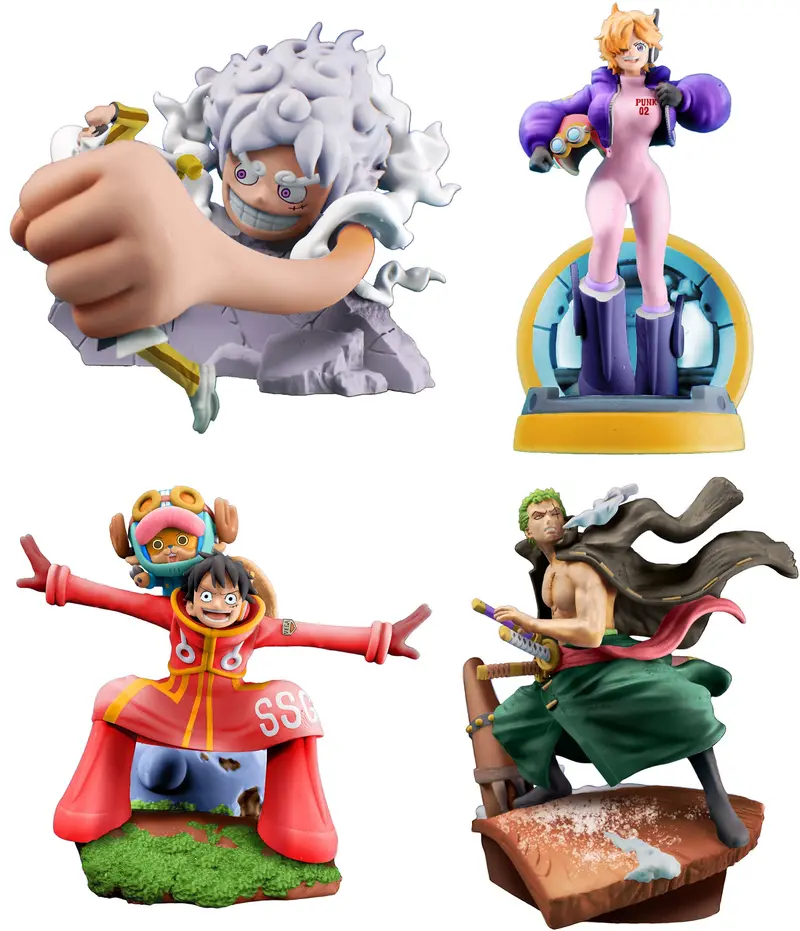 Megahouse Logbox Re Birth One Piece Egghead Arc Trading Figures Box Set Of 4 1