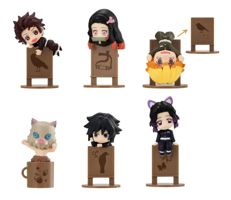 Megahouse Ochatomo Series Demon Slayer: Kimetsu No Yaiba Trading Figures Box Set Of 6 1
