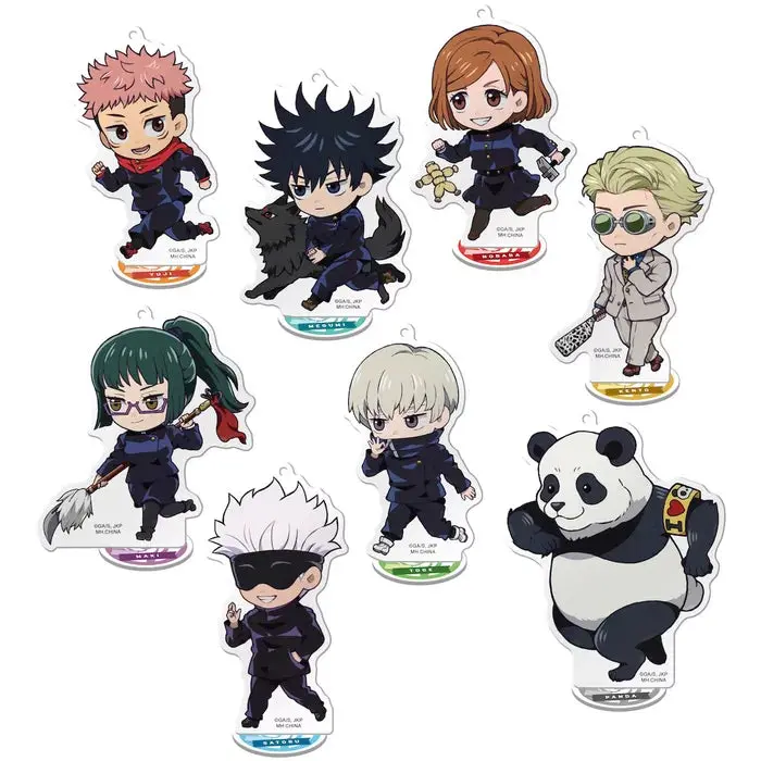 Megahouse Tokotoko Acrylic Stand Jujutsu Kaisen Vol. 1 Trading Figures Keychains Box Set Of 8 1