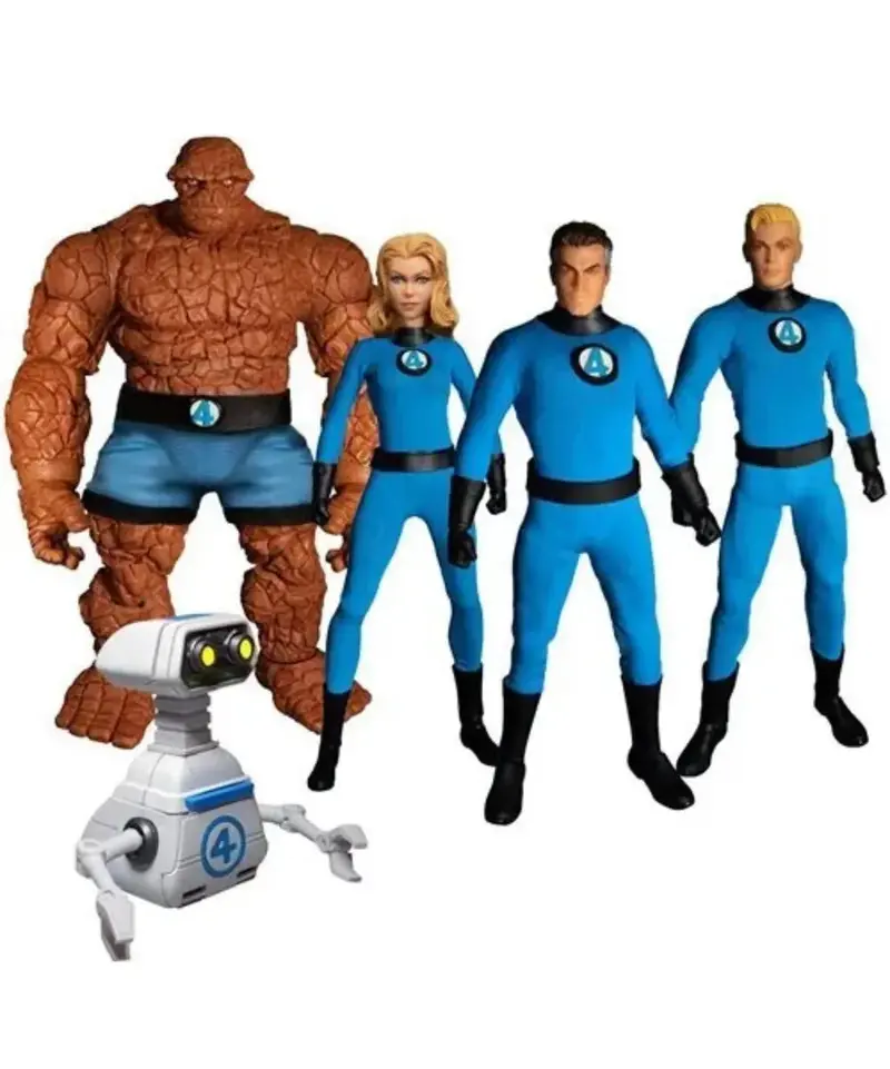 Mezco Toyz One:12 Collective Fantastic Four Deluxe Steel Box Set Action Figure 1