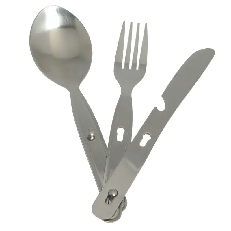 Mil-Tec 3 Piece Stainless Steel Utensil Set 1