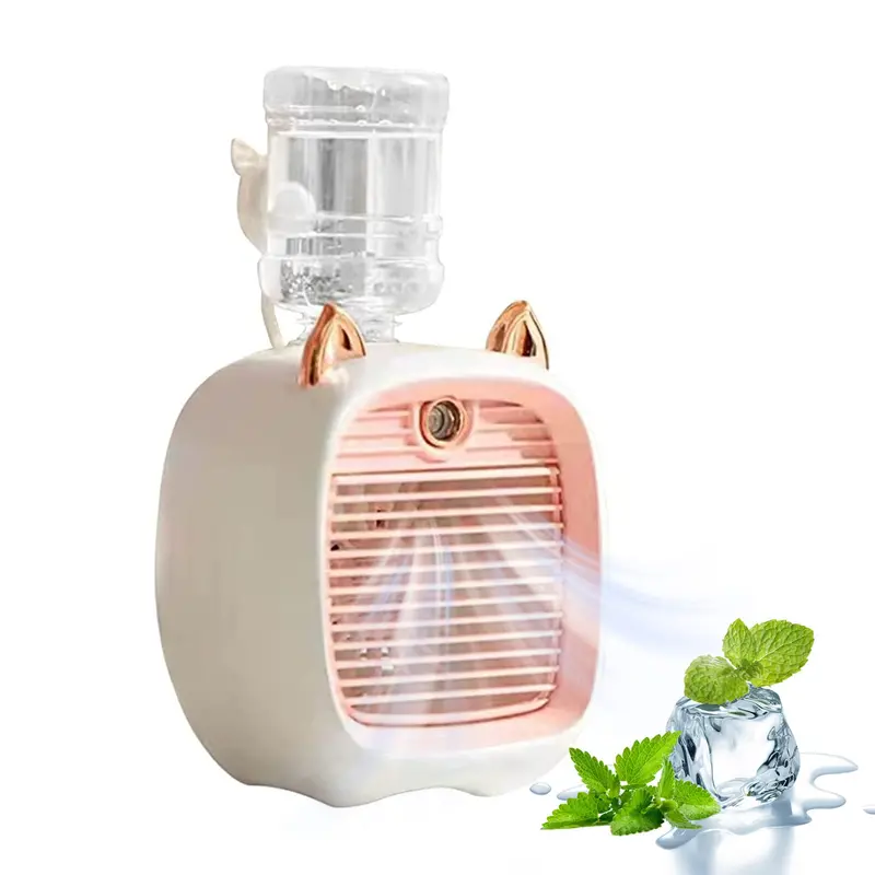 Mini Rechargeable Evaporative Air Conditioner Fan & Humidifier With Water Bottle 1