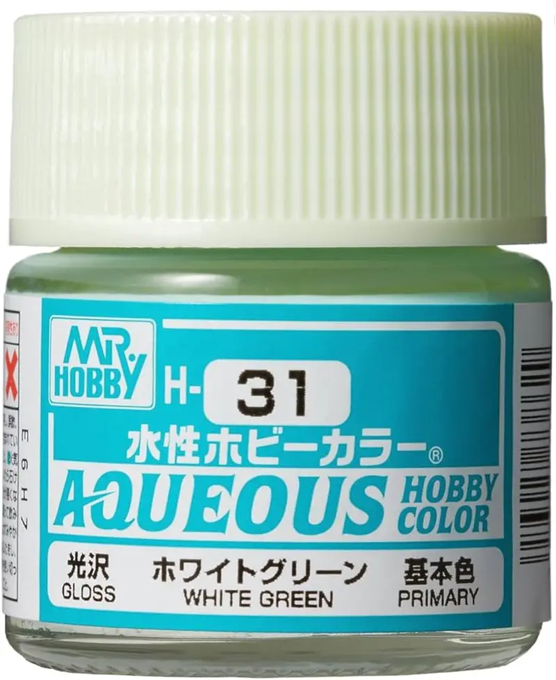 Mr. Hobby Aqueous Hobby Color H31 White Green 10Ml Bottle 1