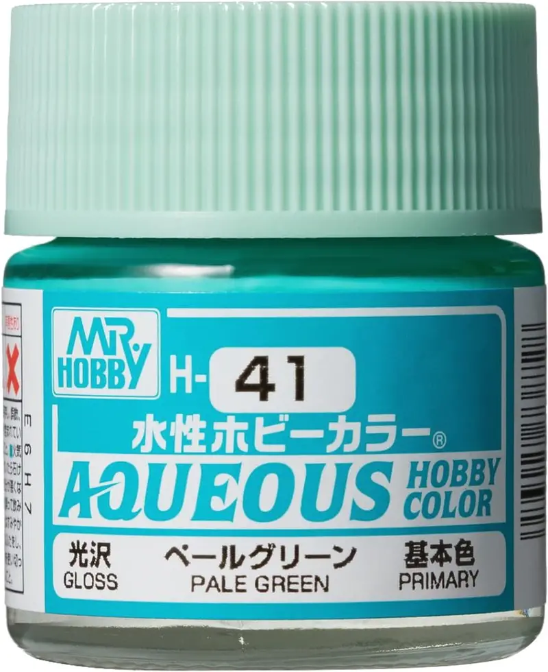 Mr. Hobby Aqueous Hobby Color H41 Pale Green 10Ml Bottle 1