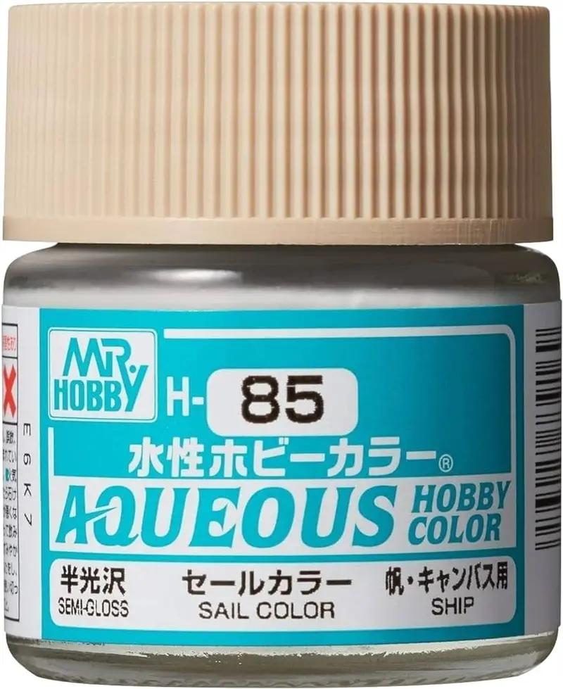 Mr. Hobby Aqueous Hobby Color H85 Semi-Gloss Sail Color 10Ml Bottle 1