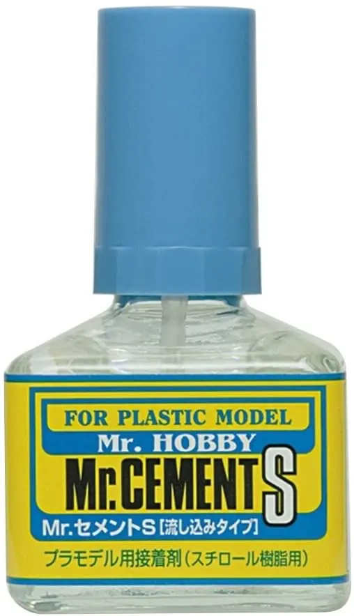 Mr. Hobby Mr. Cement S (Extra Thin) 40Ml Paint Bottle Mc129 1