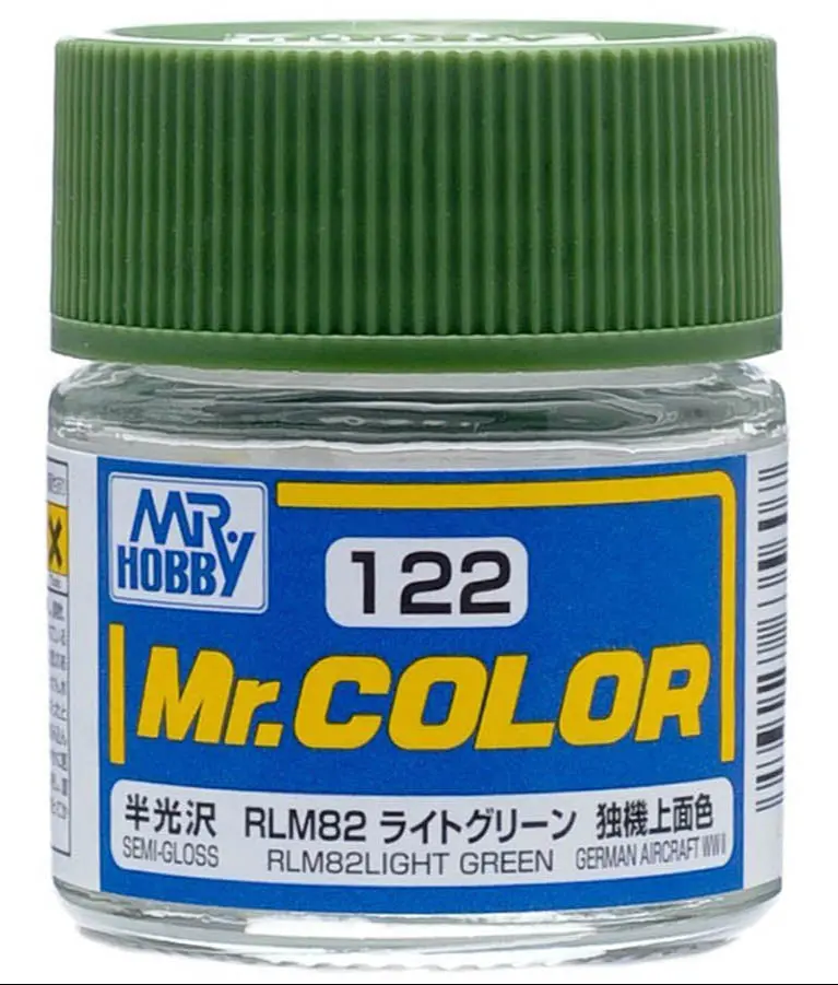 Mr. Hobby Mr. Color C122 Semi-Gloss Rlm82 Light Green 10Ml Bottle 1