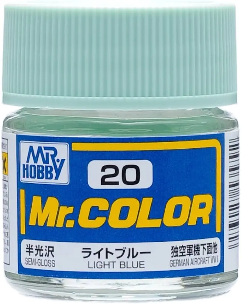 Mr. Hobby Mr. Color C20 Semi Gloss Light Blue 10Ml Bottle 1