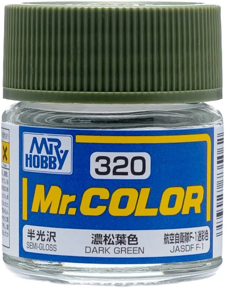 Mr. Hobby Mr. Color C320 Semi-Gloss Dark Green 10Ml Bottle 1