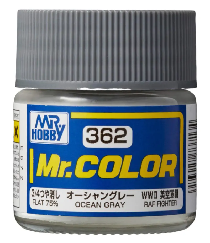 Mr. Hobby Mr. Color C362 Flat 75% Ocean Gray 10Ml Bottle 1