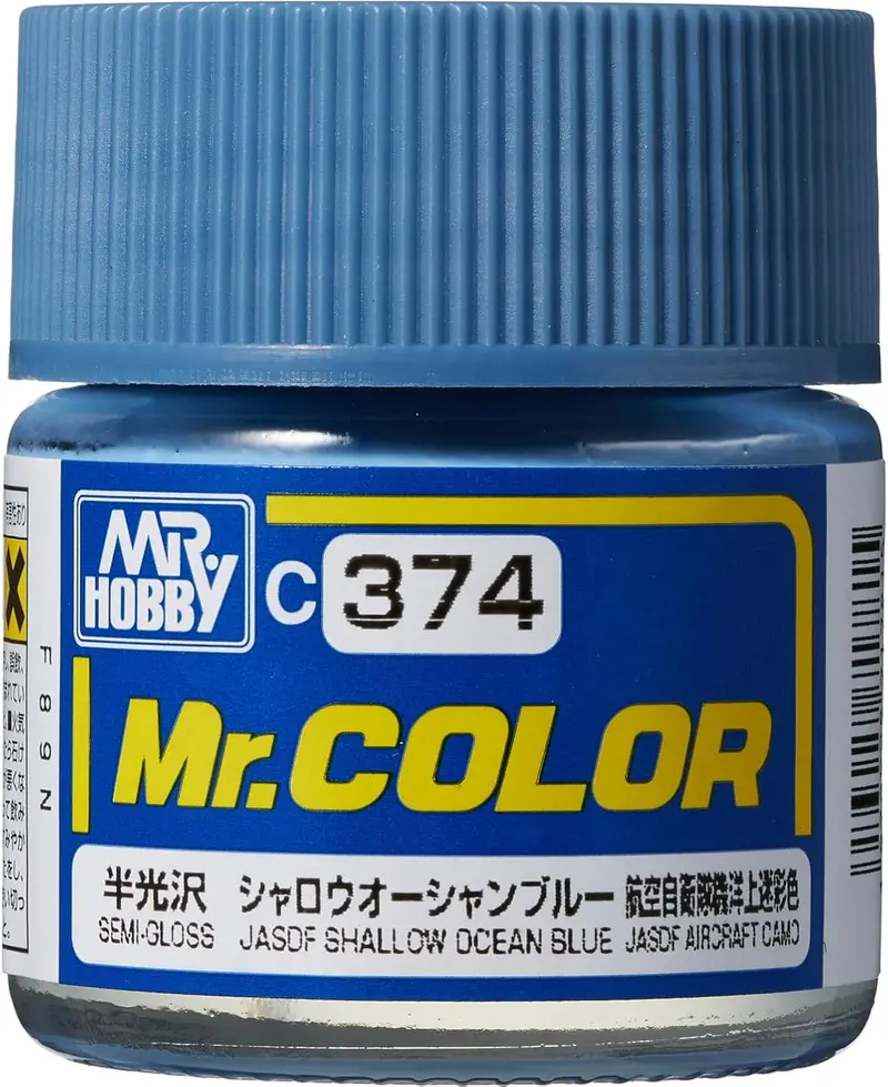 Mr. Hobby Mr. Color C374 Semi-Gloss Jasdf Shallow Ocean Blue 10Ml Bottle 1
