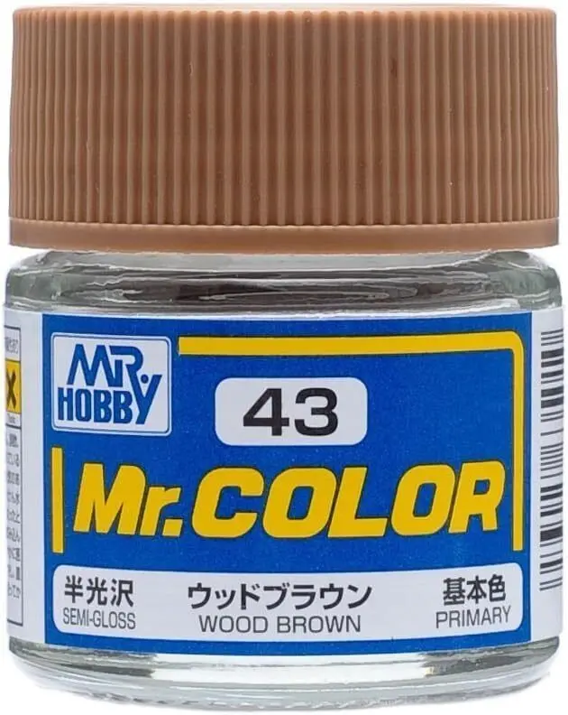 Mr. Hobby Mr. Color C43 Semi-Gloss Wood Brown 10Ml Bottle 1