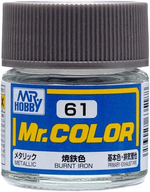 Mr. Hobby Mr. Color C61 Metallic Burnt Iron 10Ml Bottle 1