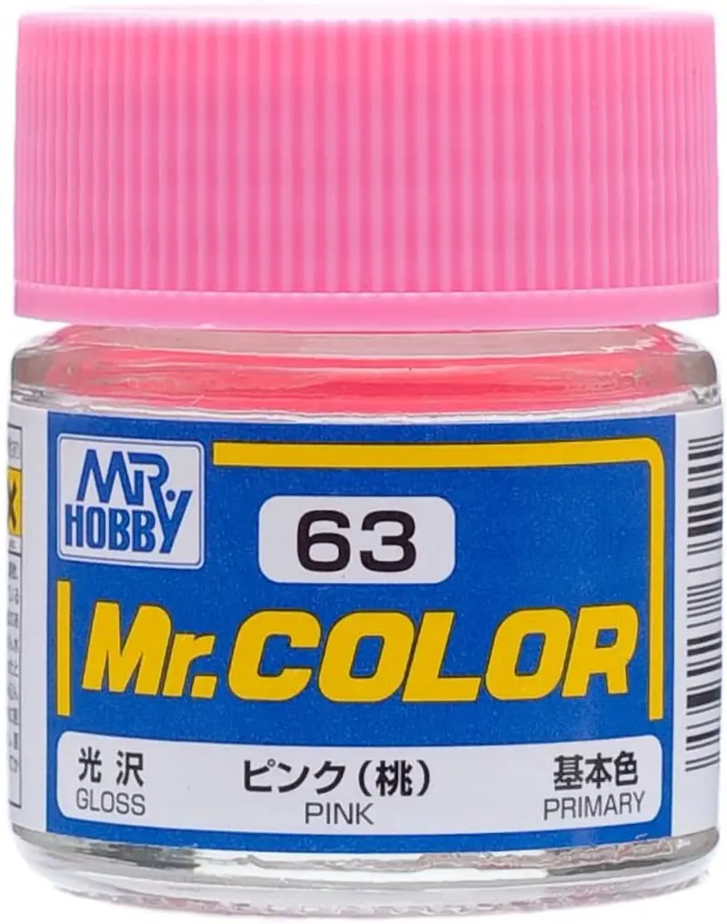 Mr. Hobby Mr. Color C63 Gloss Pink 10Ml Bottle 1