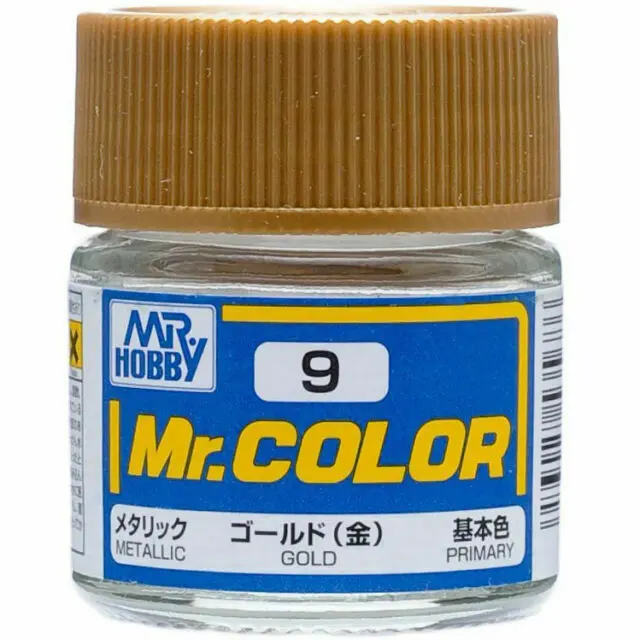Mr. Hobby Mr. Color C9 Metallic Gold 10Ml Bottle 1