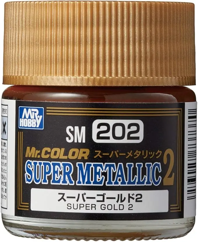 Mr. Hobby Mr. Color Super Metallic Sm202 Super Gold 2 10Ml Bottle 1