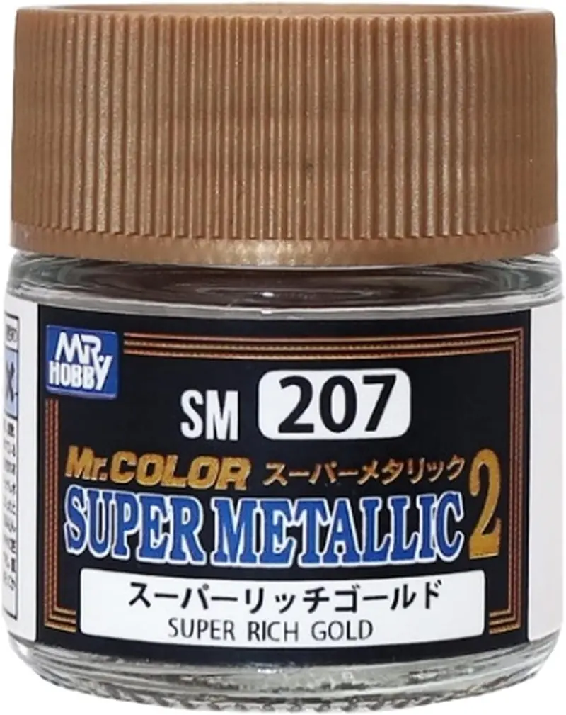 Mr. Hobby Mr. Color Super Metallic Sm207 Super Rich Gold 10Ml Bottle 1