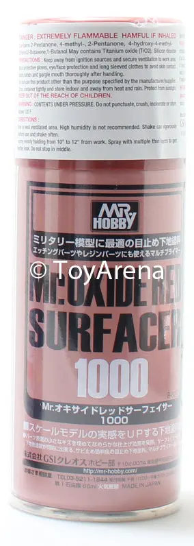 Mr. Hobby Mr. Oxide Red Surfacer 1000 Spray 170Ml B525 B-525 Model Kit 1