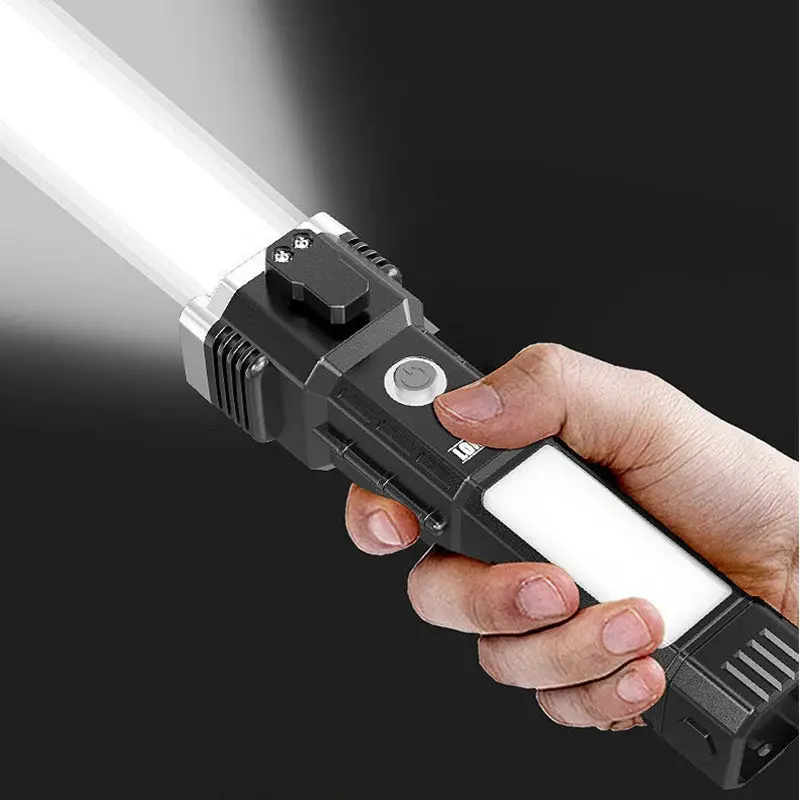 Multi-Function Emergency Hammer Flashlight With Power Bank, Window Breaker, Seat Belt Cutter 1