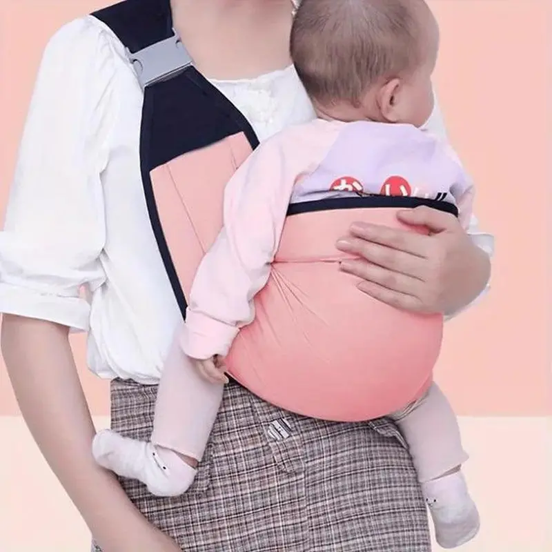 Muren Baby Carrier Adjustable Sling Wrap With Safety Belt For Infants (1-18 Months) 1