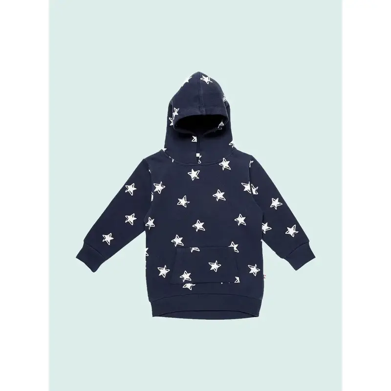 Nino Bambino Long Sleeve Star Print Blue Hoodie 1