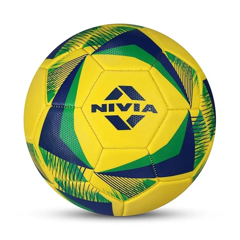 Nivia Football Size 5 Air Strike - Yellow (13 Years Till Grown Ups) 1
